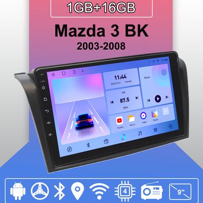 Autoradio Android Auto Carplay für Mazda 3 BK 2003-2008 Multimedia-Player Head Unit Stereo GPS Navigation BT WIFI 1 + 16 GB