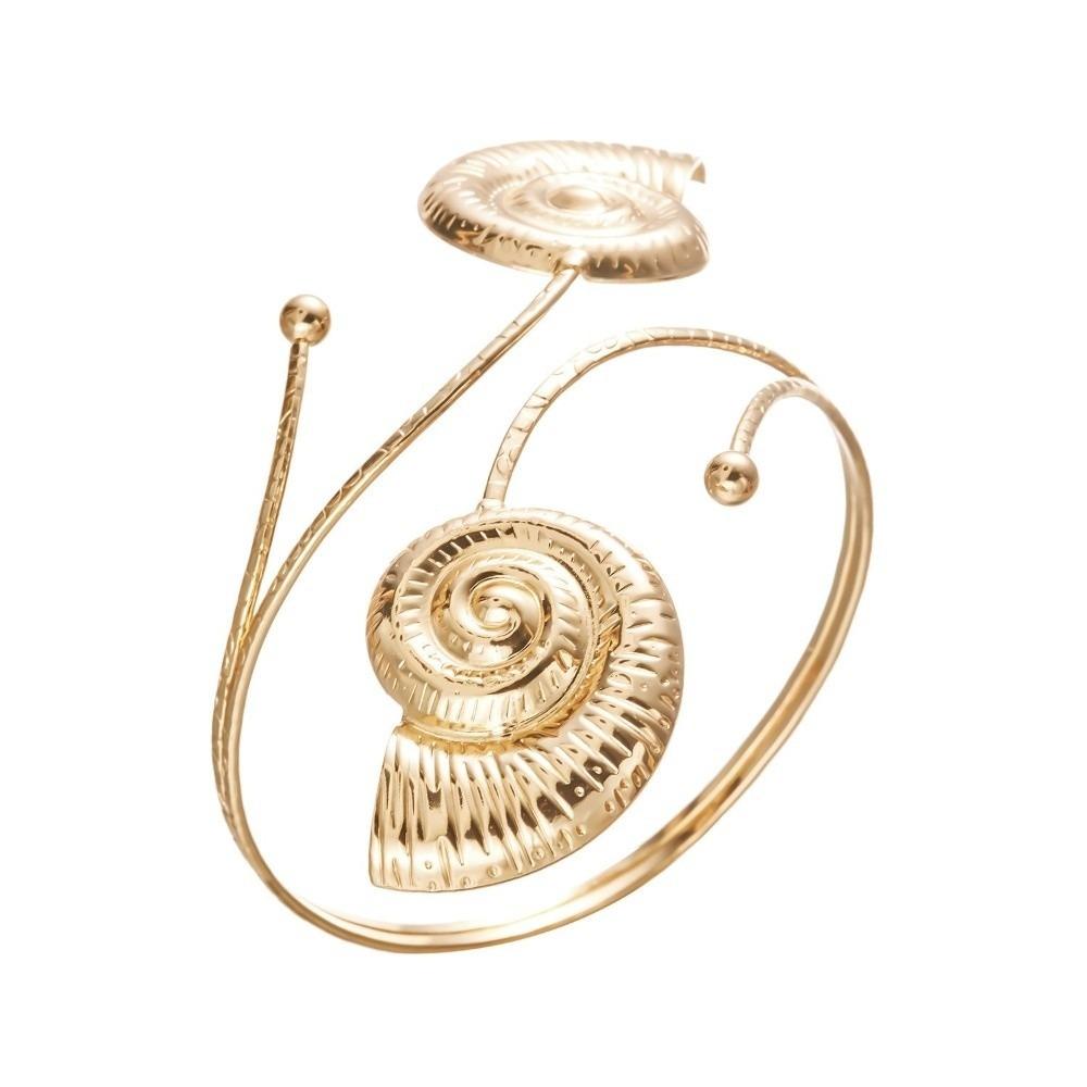 Gold Color Open Arm Bangle Bohemian Armband Exquisite Starfish Bracelet  Gift Style A
