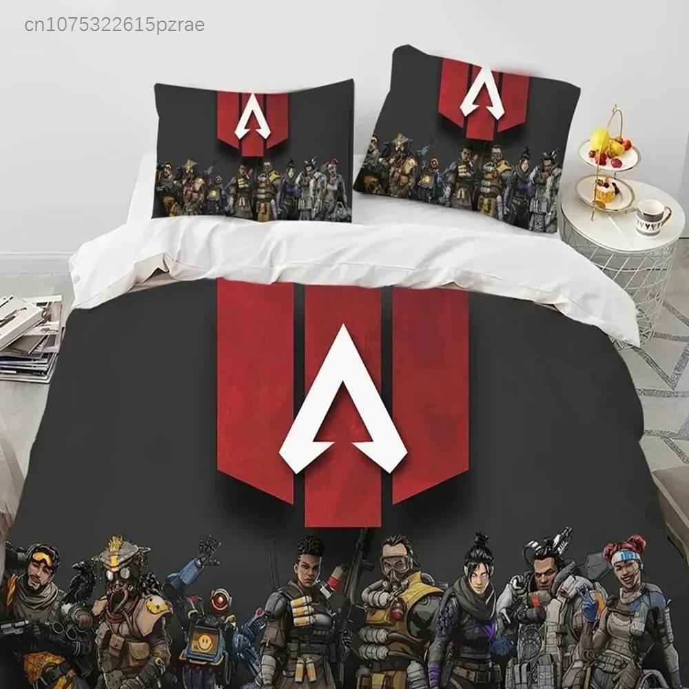 A-Apex Legends Game Gamer Cartoon Bedding Set Bedroom Soft Modern Bedspreads Comefortable Duvet Cover Quilt Cover And Pillowcase