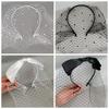 Satin Bow Bride Veils Elegant Wedding Headband Vintage Bridal Headwear  Hair Accessories