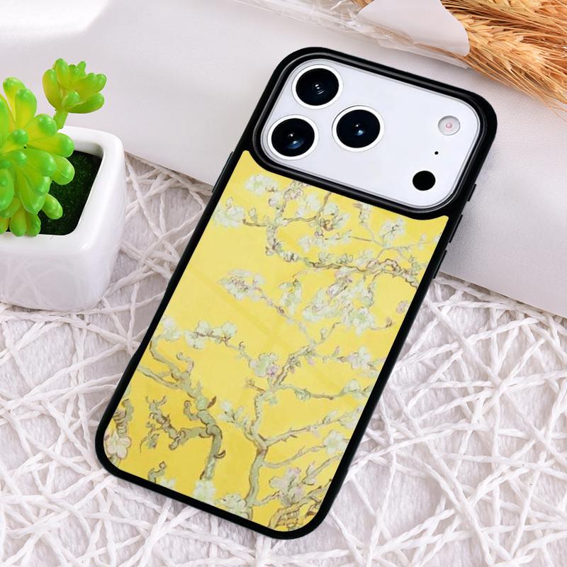 Blossoming Almond Tree Phone Case for iPhone 17 Air 16 15 11 12 14 13 Pro Max Shockproof Cover