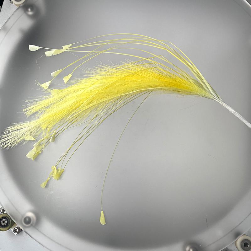 

1 шт. Искусственное растение Камыш Украшение для торгового центра Цветы Проволочная сетка Цветок Искусственные цветы 7 цветов жёлтый