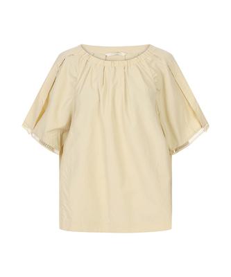 MAREMONTE Shirred Short Sleeve Blouse_M245Mbl46S0
