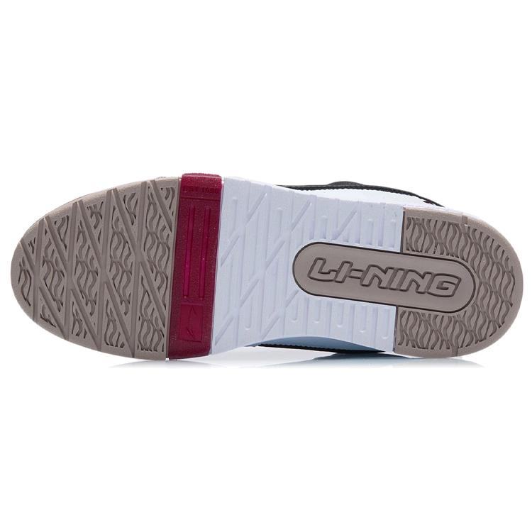 New LiNing Slip Resistant Low Top Skateboard Shoes Women's White Black AGCR400-2