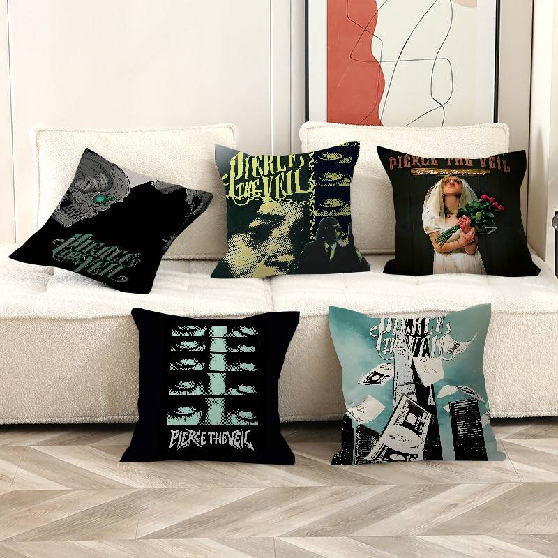 P-Pierce-The-Veil-Band Emo-Energetic Lucky Dragon pillow cover sofa cushion cover home room decoration children gift