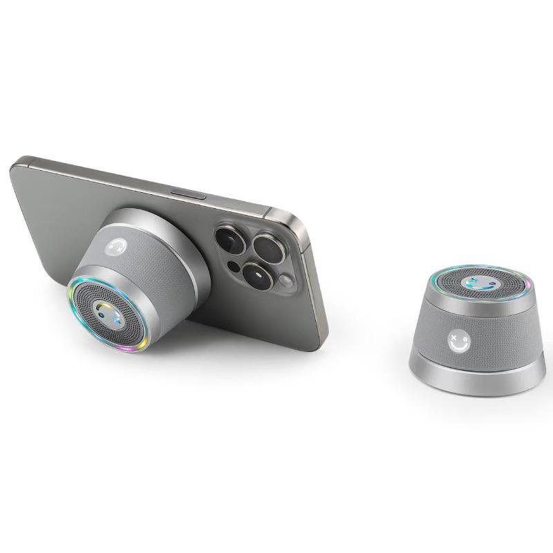 

Новий Аудіо Міні Портативний Магнітний Тримач для Мобільного Телефону Bluetooth Динамік Сабвуфер для Кемпінгу на Відкритому Повітрі