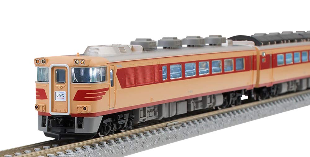 TOMIX N Gauge Limited Edition Kiha 181 Series Shinano Express Diesel Car with Interior Model Diesel Car Lights, 9-Car Set, 98996, Train,