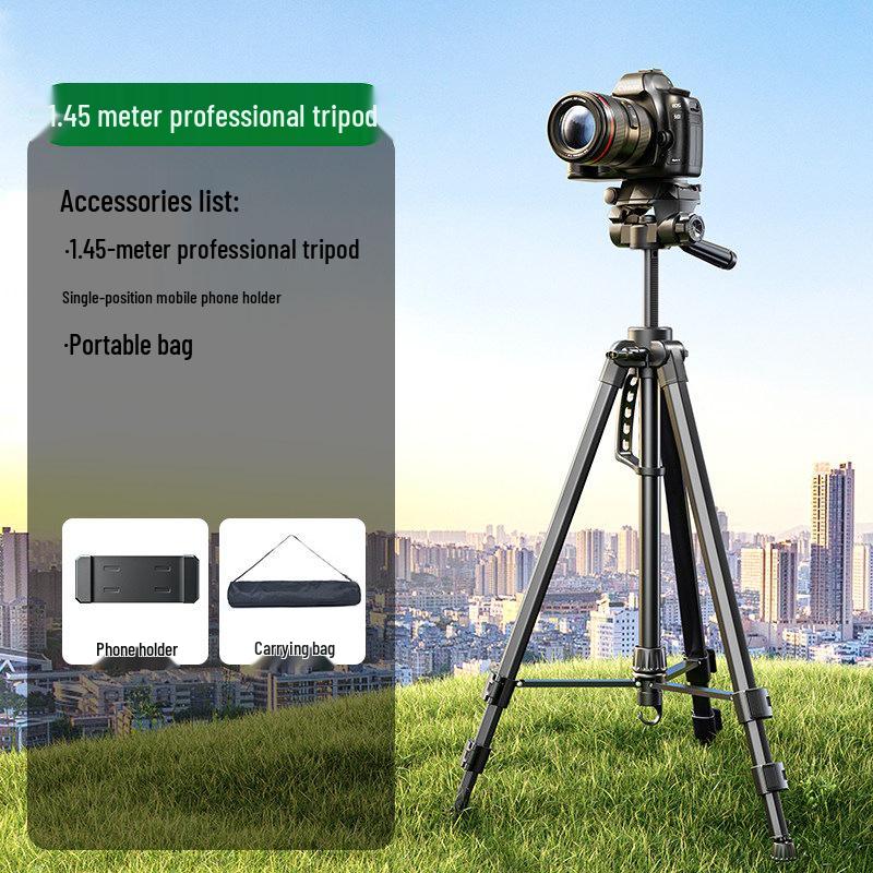 Professional DSLR & Mirrorless Camera Tripod Stand for Live Streaming & Photography, Compatible with Canon, Sony, Fujifilm