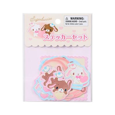 Sanrio Ensemble d'autocollants (Personnages nés à Heisei, Cœur Moelleux) Lapins Sucre 356964