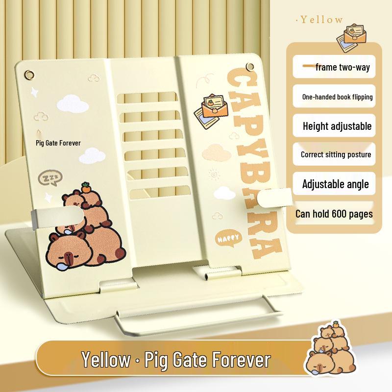 Kaba Bear Adjustable Reading Stand - Multifunctional Metal Book Holder for Students