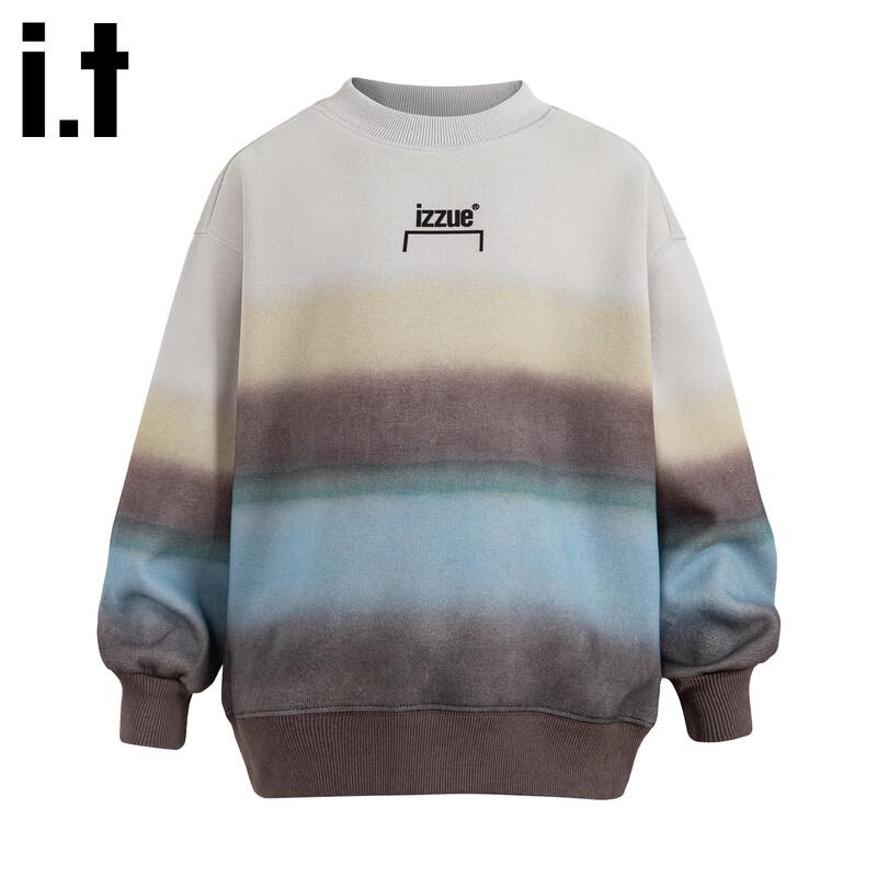 

izzue Kids Color Block Wide Stripe Crewneck Sweatshirt 130