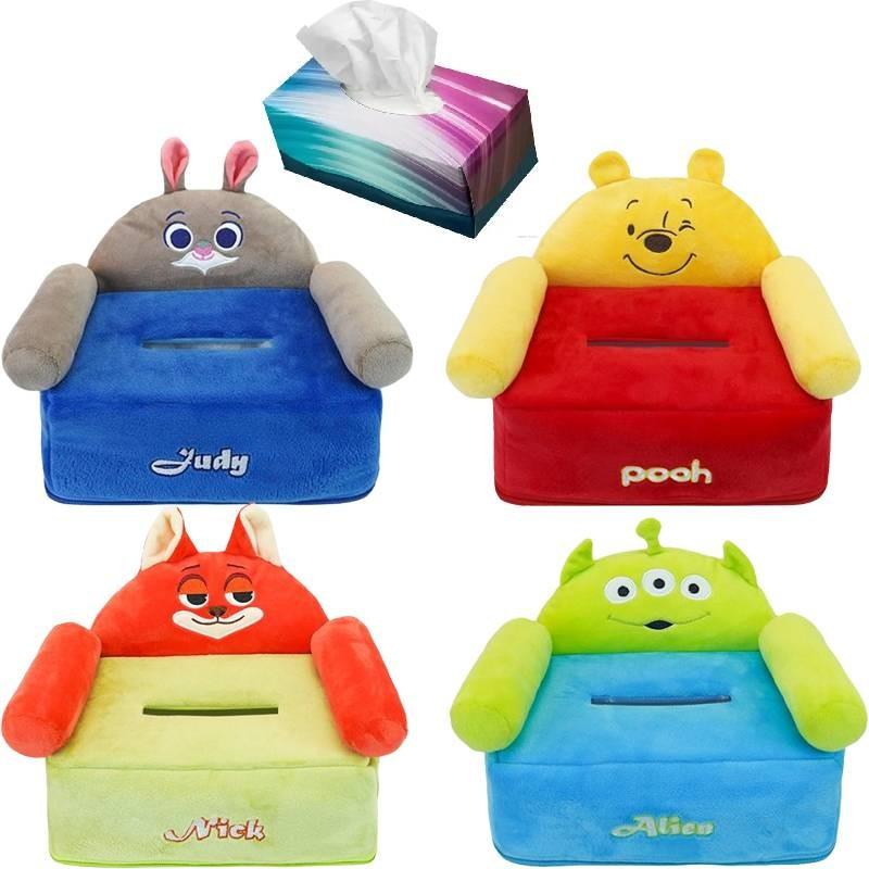 Judy Nick Hopps Wilde Alien Pooh Bear Tissue Box Large Storage Capacity