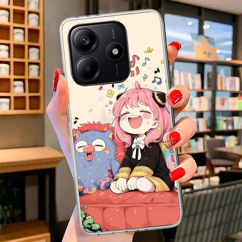 S-Spy Family Anya Phone Case For Xiaomi Redmi Note 15 14 13 12 11 10 Pro Plus 14S 12S 11S 11T 11E 10S Soft Fundas Shell Redmi No