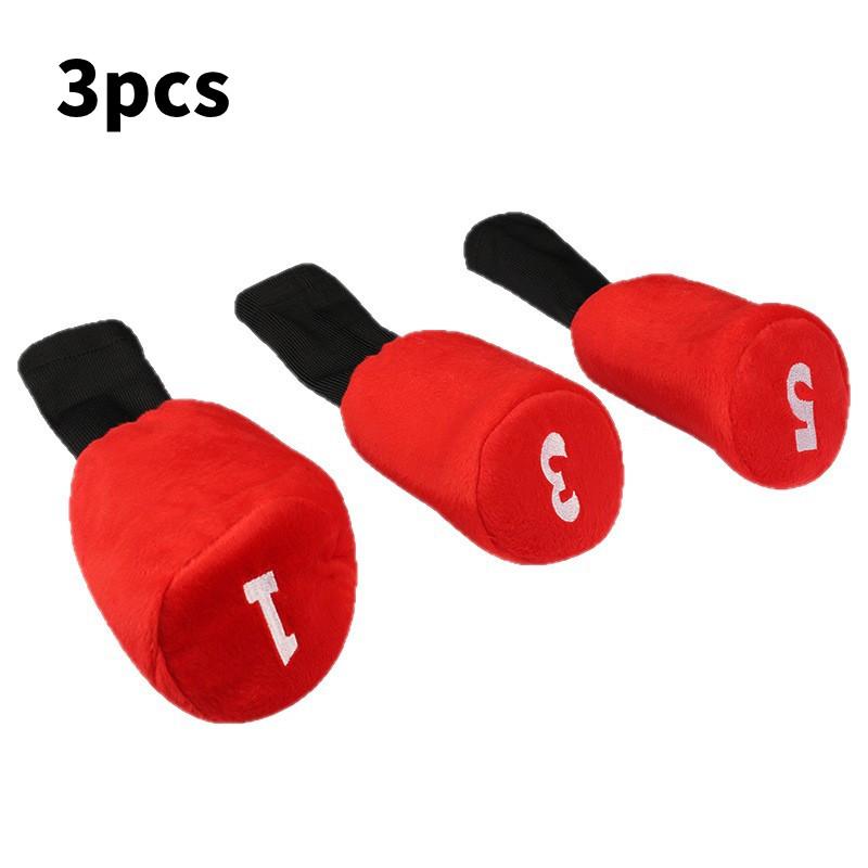 Golf Accessories Club Cotton Head Covers Plush Interior Wooden Club Protection