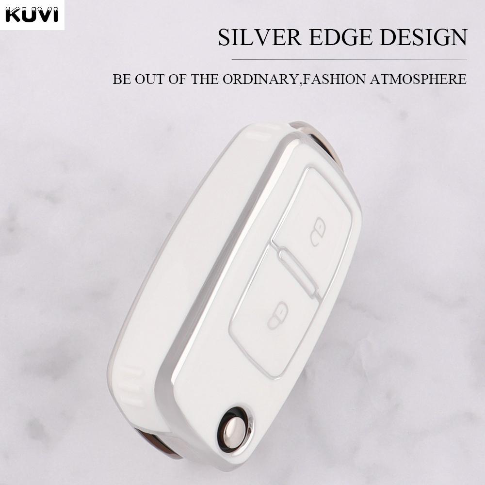 2 Buttons Tpu Car Key Case Cover Shell For Vw Volkswagen Amarok Polo Golf 4 5 6 Mk4 Bora Jetta Altea Alhambra Passat B5 B6 B7
