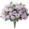 Eucalyptus & Small Roses Wedding Bouquet - Artificial Home Decoration