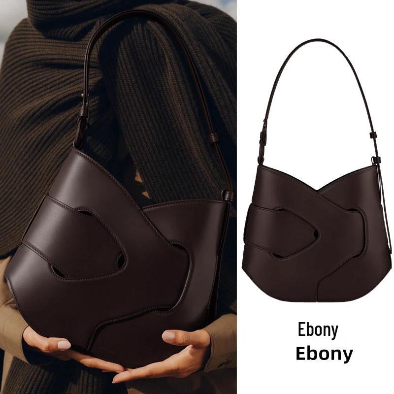 Bo Ling'en Cowhide Knitted Crossbody Shoulder Bag - High-End Women's Underarm Niche Design Handbag