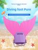 Mermaid & Whale Tail One-Piece Children's Swim Fins for Training