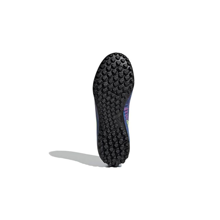 Adidas Messi 4 Fabric Round Toe Lace-Up Non-Slip Durable Low-Top Kids Soccer Shoes Kids Soccer Shoes Red Blue FY6911