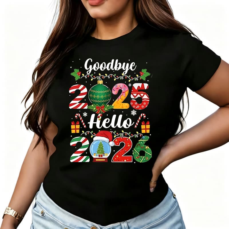 Goodbye Womens TShirt Cotton Funny Graphic Short Sleeve Tee Novelty Shirt Casual Crew Neck Top SXl