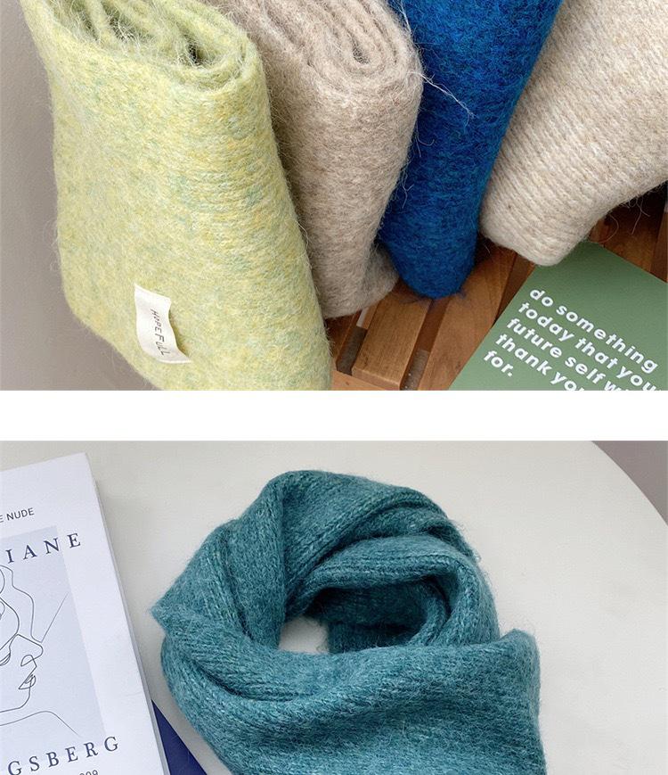 Women's Red Winter Knitted Scarf - New Year & Christmas Style Versatile Shawl & Neck Warmer