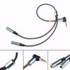 Cavo di prolunga per cuffie stereo audio splitter a Y con spina jack da 3,5 mm