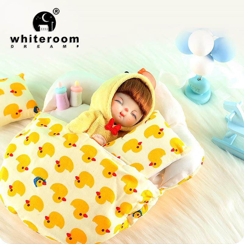 Ob11 Bjd Puppenzubehör Bett Body Obitsu 11 Kleidung Puppen für Mädchen Jungenspielzeug Baby Kawaii Anime Spielzeugartikel Pyjama Miniatur