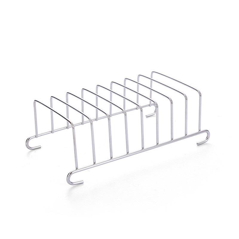 Stainless Steel Toast Bread Rack Restaurant Home Bread Holder 6 Slices Food Display Tool For Restaurant Kitchen Accessories