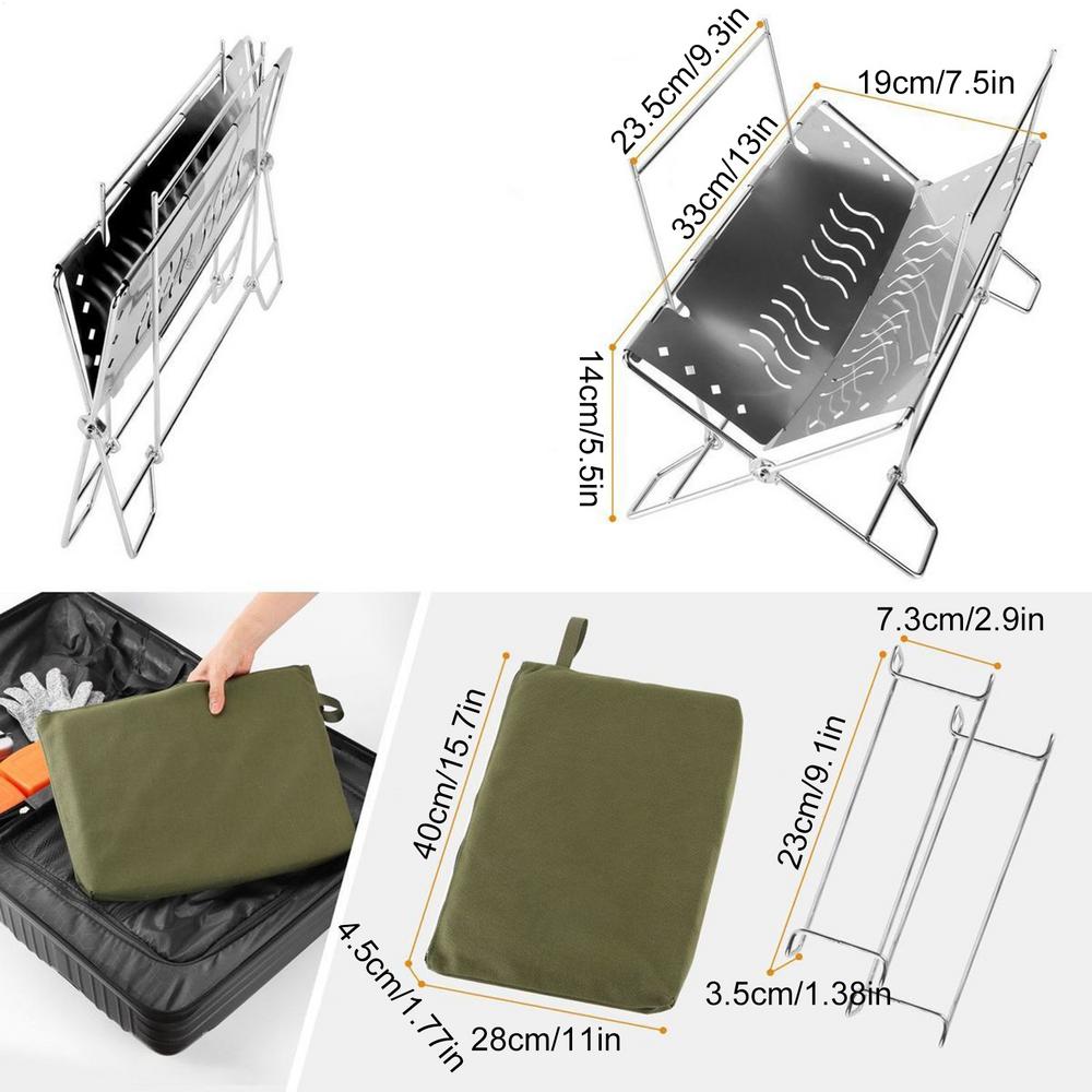 Outdoor ultra-light foldable Stove portable Portable Camping Stove heat resistant Cooking Rack Barbecue stove Easy-to-store