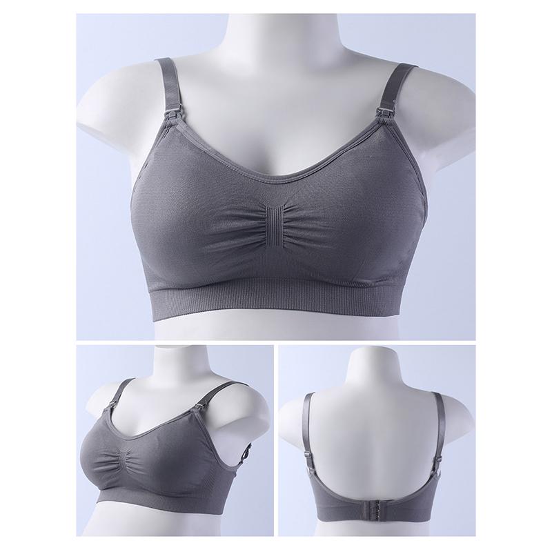 Women Fashion Wireless Seamless Nursing Bra Removable Pads Comfort Sleeping Maternity Bralette for Breastfeeding