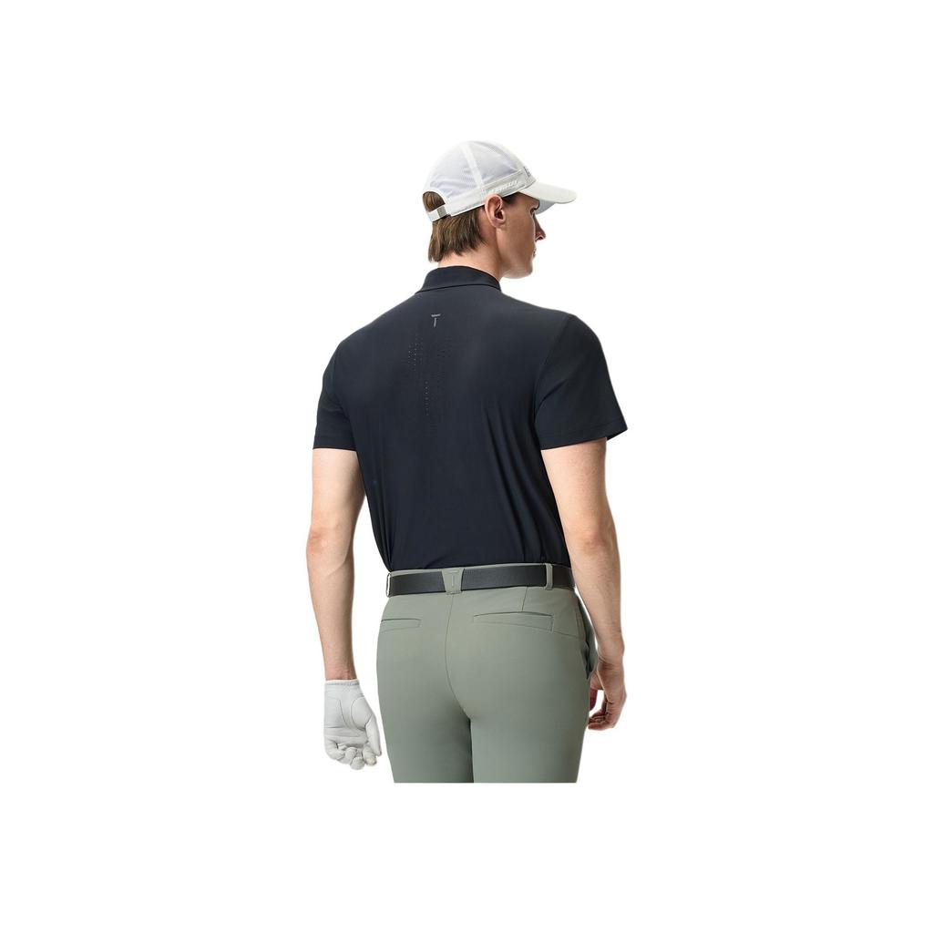 New FILA Golf Series SS25 Polo Shirt Men's Pitch Black BK A11M525201F-BK