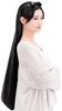 [COCOSILK] Silk Night Cap for Long Hair Silk Cap Long Cylindrical Front Tie Ribbon Hair 100% Silk Cylindrical Hair Cap (90cm, Free, Black)