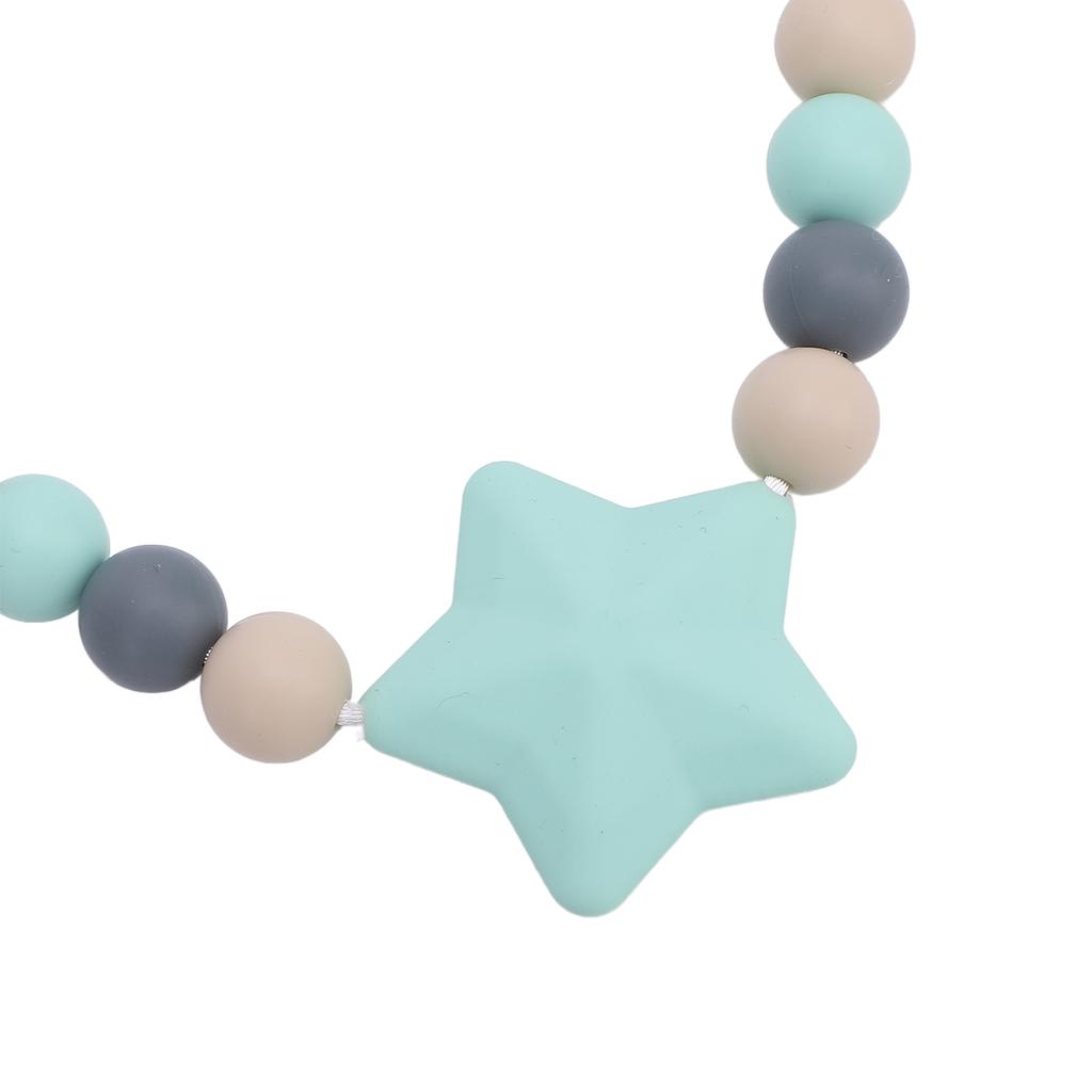 2pcs Sensory Necklaces 19.69in Silicone Necklace Adjustable Strap Fashionable Sensory Toy for Children