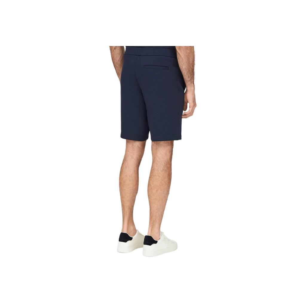 Emporio Armani Letter Print Pocket Mid Waist Elastic Fit Straight Casual Shorts Men shorts Black 8NZSPQ-ZJ1ZZ-1510
