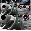 Carbon Fiber Engine Start Stop Button Sticker Cover For Benz C Class Glc C200L