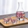 Japanischer Stil Sakura Weingläser Weindekanter Sake Krug Set Haushalt Weinwärmer Hotel Hochzeit Restaurant Bar Glas Set Geschenk