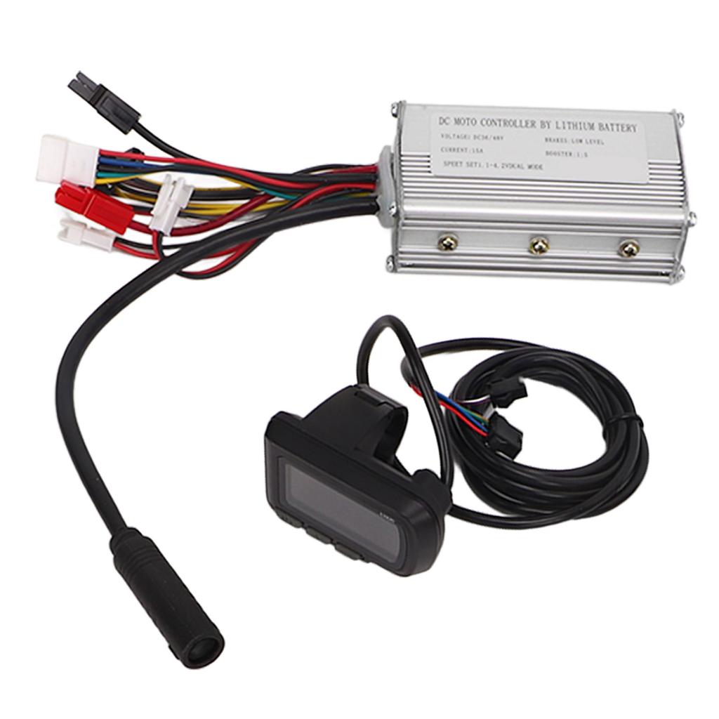 Electric Bike Conversion Kit with 15A Controller EN06 Panel Thumb Throttle Sensor for 36V 48V 250W Motor Compatible
