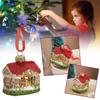 Christmas House Tree Hanging Ornaments Glass Decorations for Home New Year Party 2025 Nativity Glass Christmas Toys