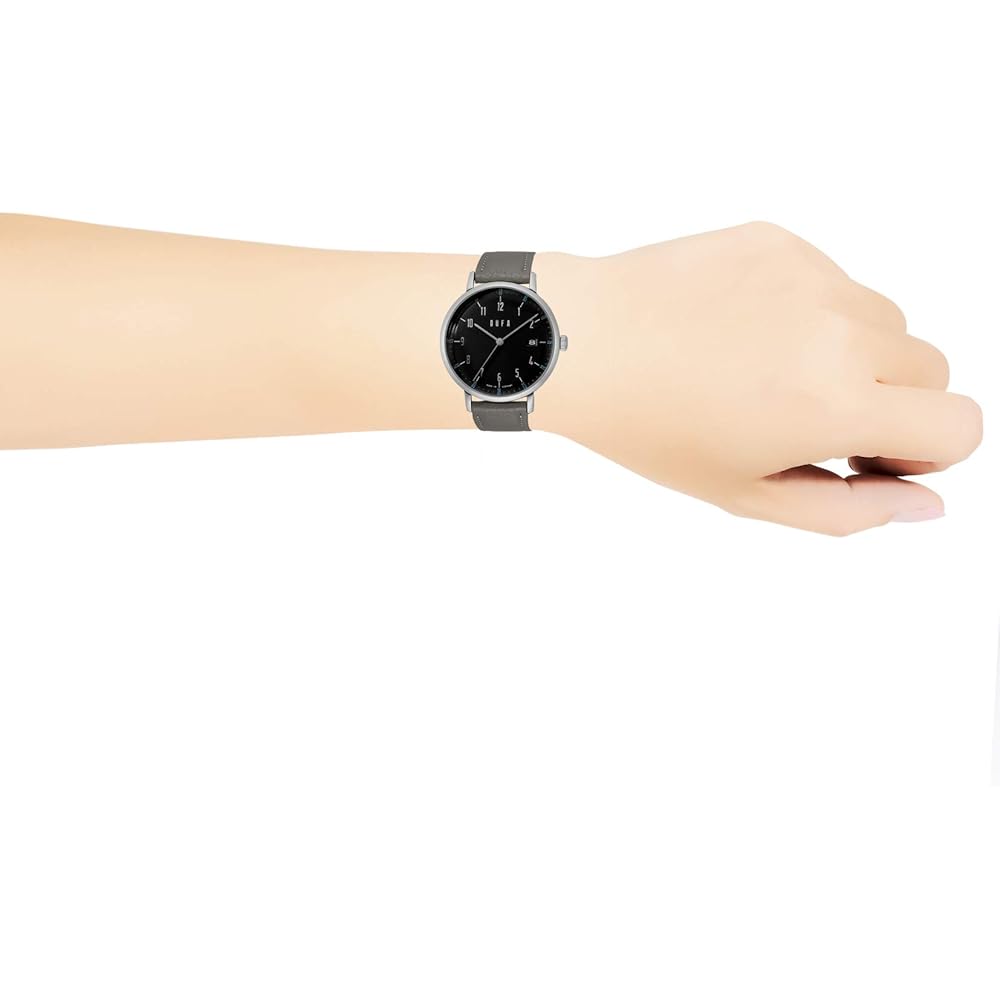 Duffer Breuer Automatic Watch, Black Dial, Gray Stainless Steel, 38mm, German Model DF-9011-0A [Parallel Import]