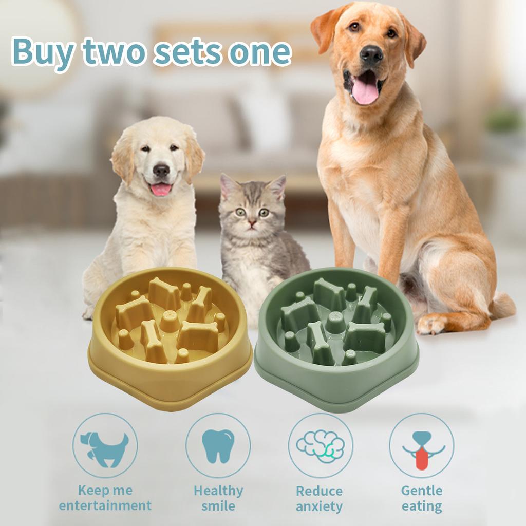 1pc Slow Feeder Dog Bowls - Anti-Slip, Interactive Maze Design for Small To Medium Pets, Bloat Stop & Choke Prevention
