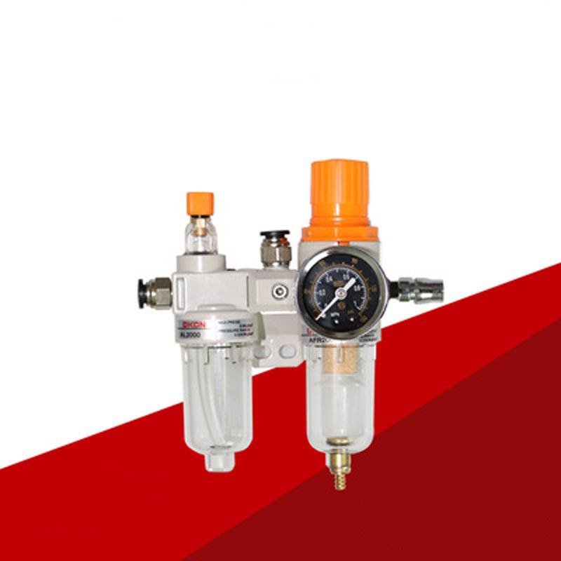 Compressore d'aria Regolatore Filtro Aria Separatore Olio Acqua Trappola Filtro Valvola Regolatrice Scarico Automatico Lubrificatore Manometro