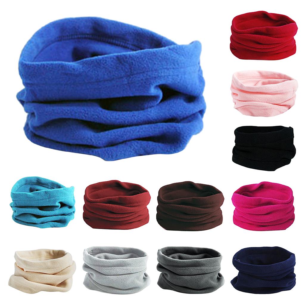 Warm Winter Scarf Fleece Neck Snood Gaiter Multifunctional Neck Warmer for Skiing and Snowboarding