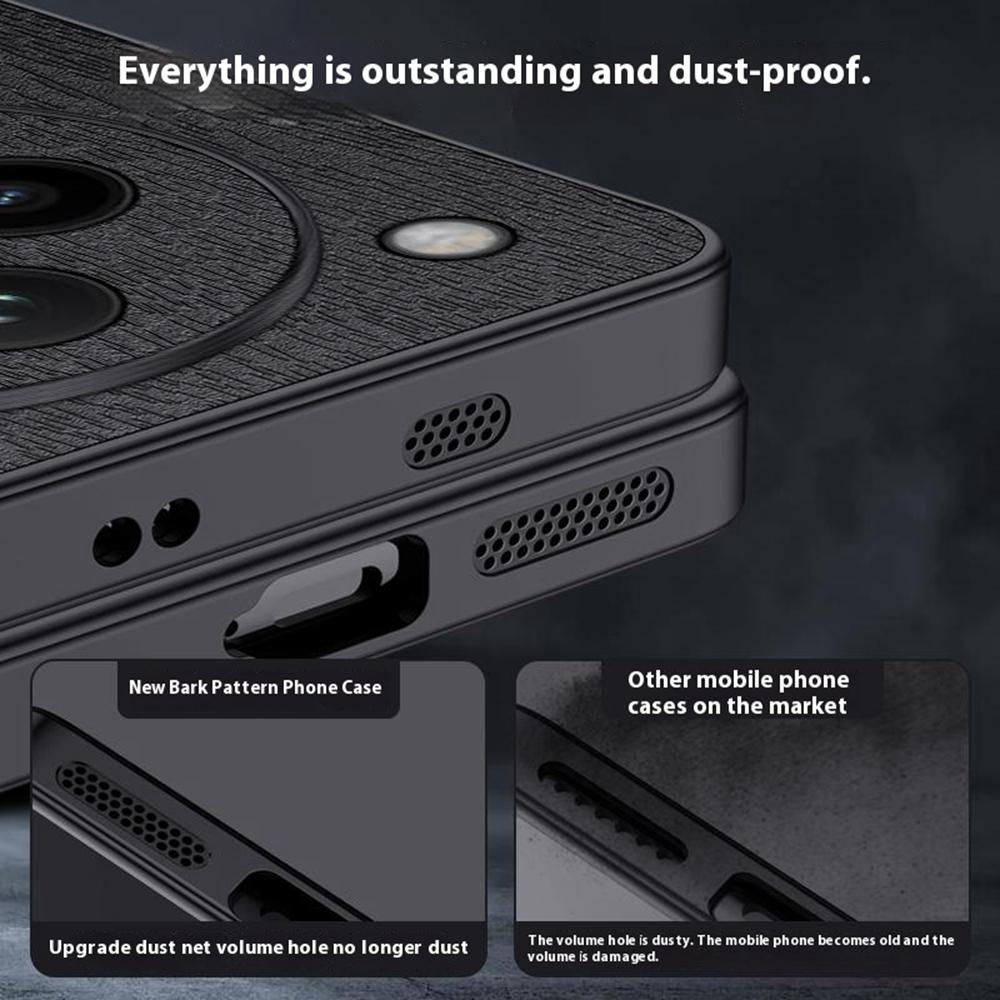 For Oppo Find X8s+ 5G Case Wood Texture PU Leather Coated PC TPU Phone Cover