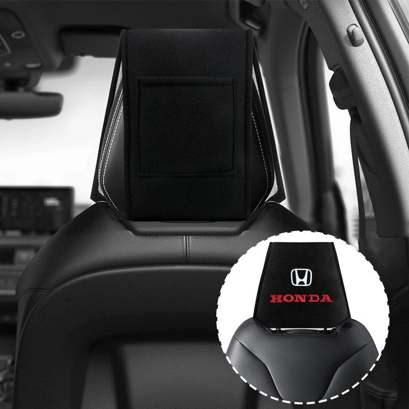 1pcs Car Seat Back Headrest Pillow Dustproof Cover for Honda Civic XR-V HR-V Brv City Accord Odyssey Spirior CRV CRX CRZ