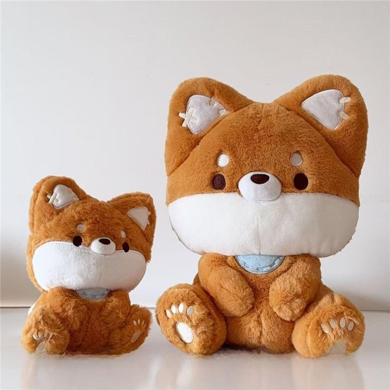 Fox With Cute Big Tail Cartoon Plush Doll Toy Pillow For Decoration Room