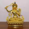 Feng Shui Copper Attract  Wealth Tibetan Tantric Manjushri Buddha Statue Craft Desktop Decor