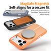 Trendy Anti-Slip Phone Case For iPhone 16 17 Pro Max N52SH Strong Magnetic Stand Cover 360 Rotatable Strong Protection