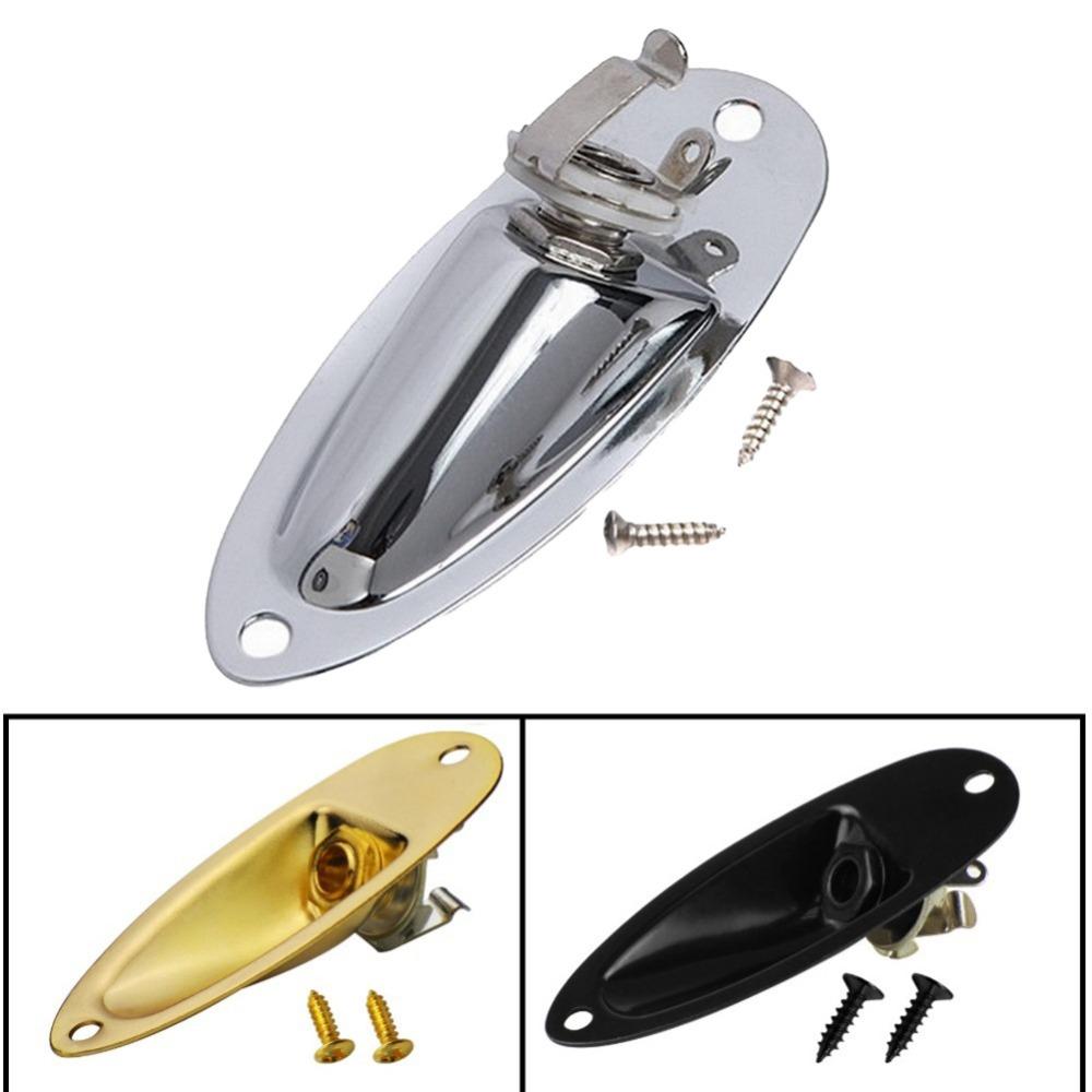 

Guitar Parts Boat Guitar Jack Plate Professional 6.35mm Guitarra Pickup Music Lover срібний