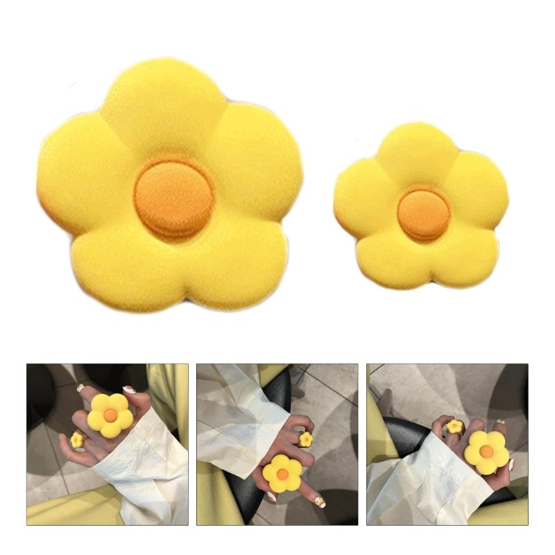 Flower Shape Cute Rings Couple Rings Friendships Finger Rings Jewelry Cartoon Rings Resin Material Gift for Children