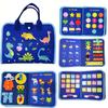 Brinquedo de Viagem Infantil Feltro Atividade Livro Silencioso Quadro de Atividades Educacional Livro de Aprendizagem Sensorial
